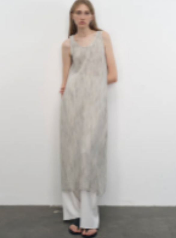Black and white braided texture tassel resort style dress white
