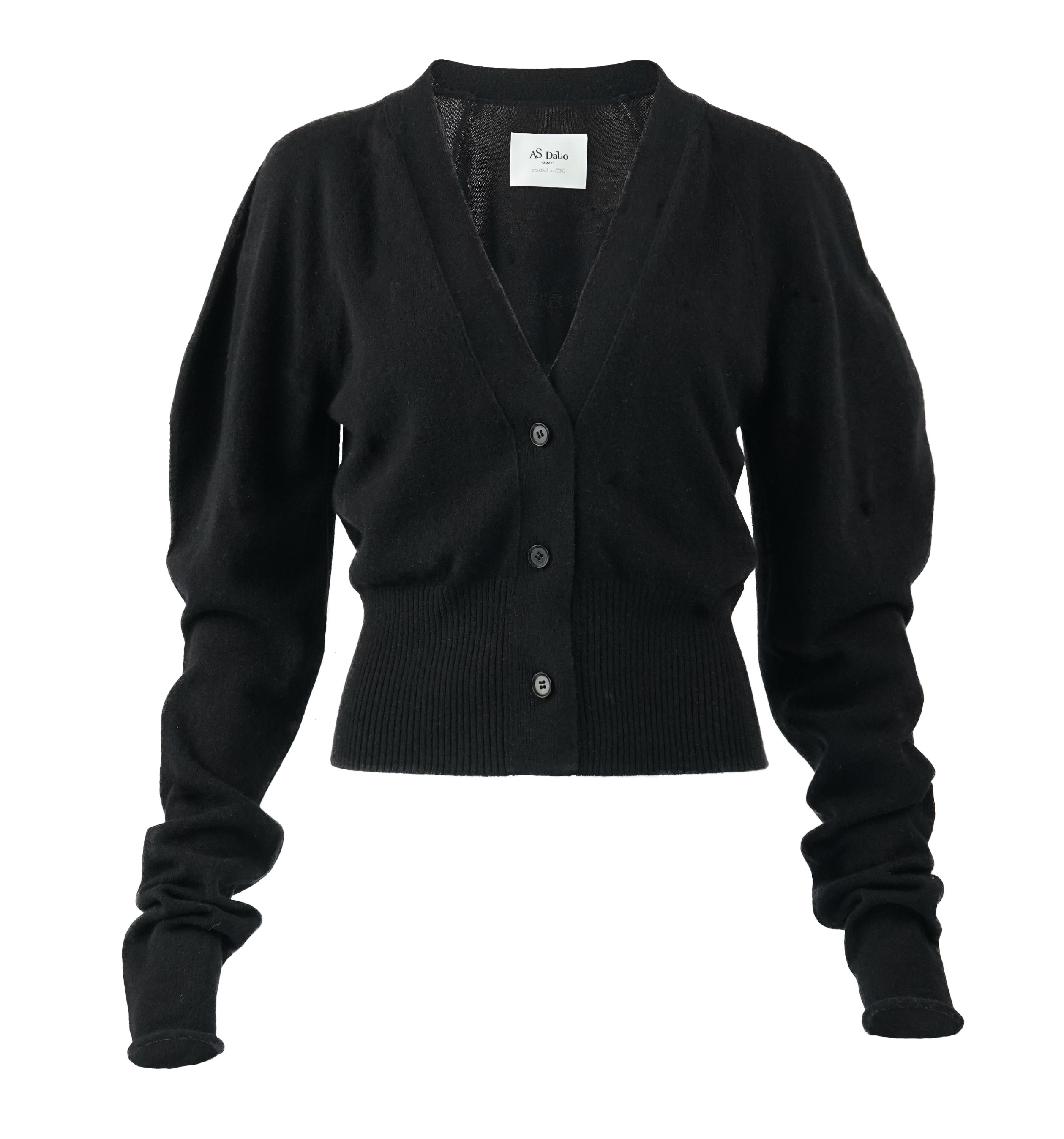 Black cashmere cardigan