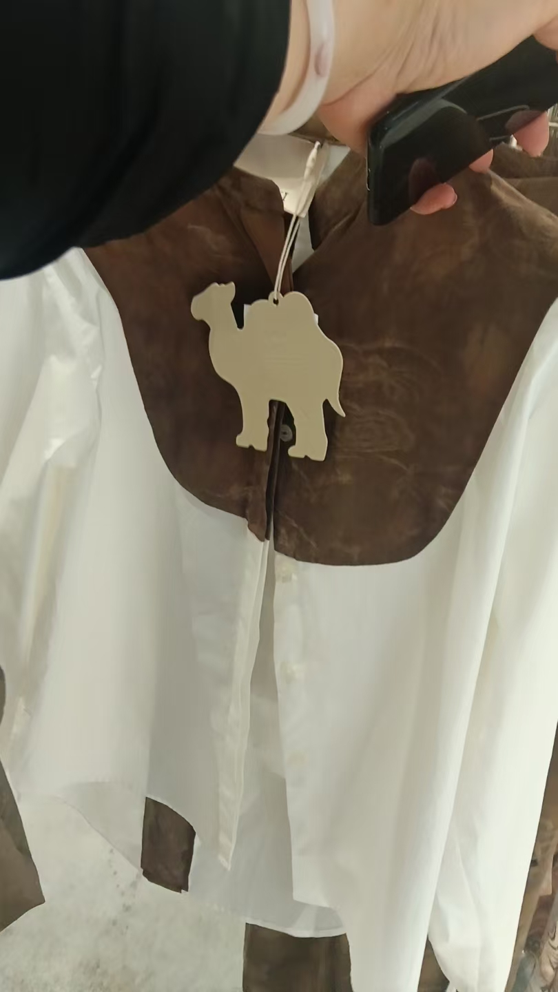 patchwork white shirt white