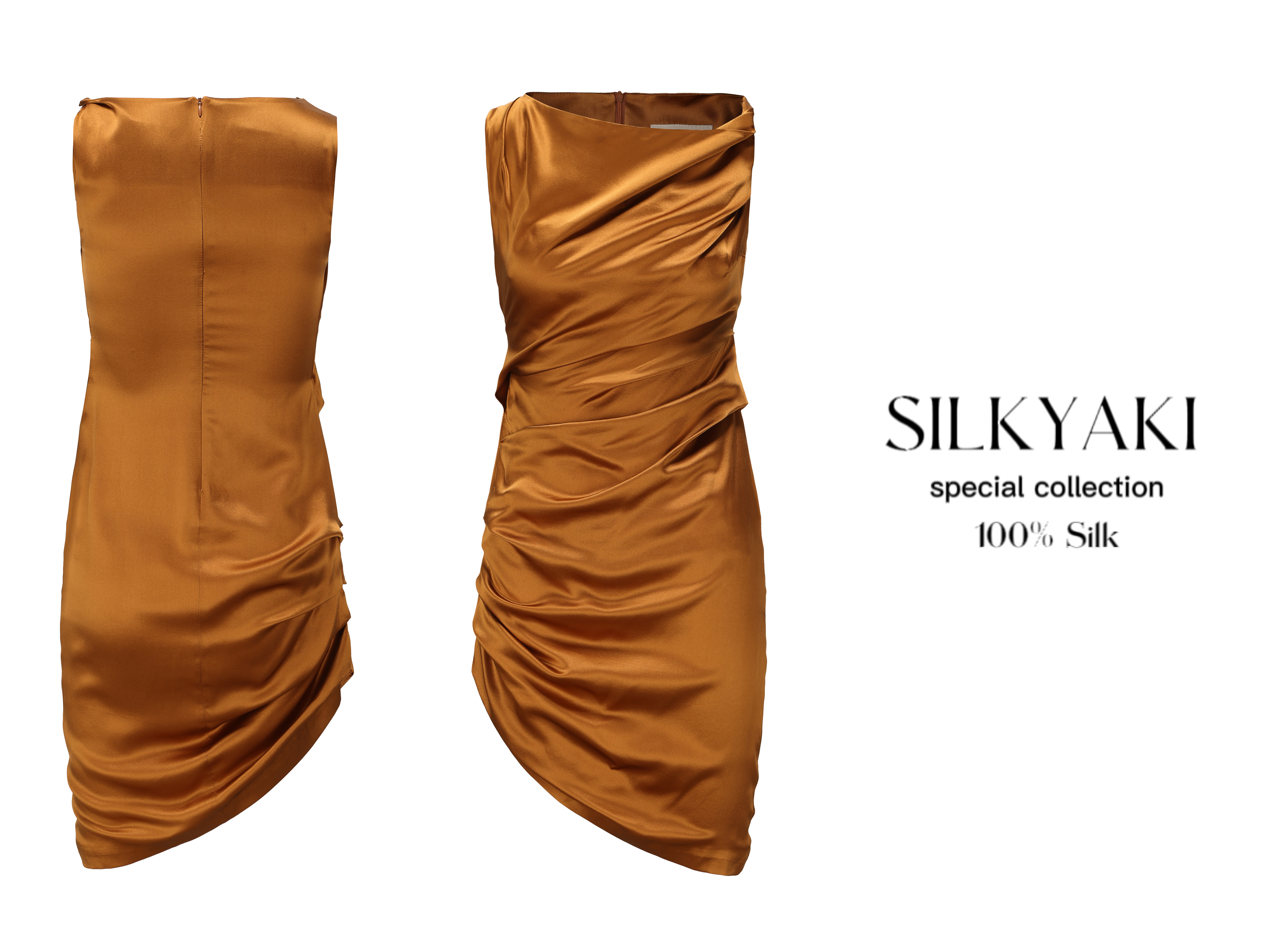 Cocktail dress orange