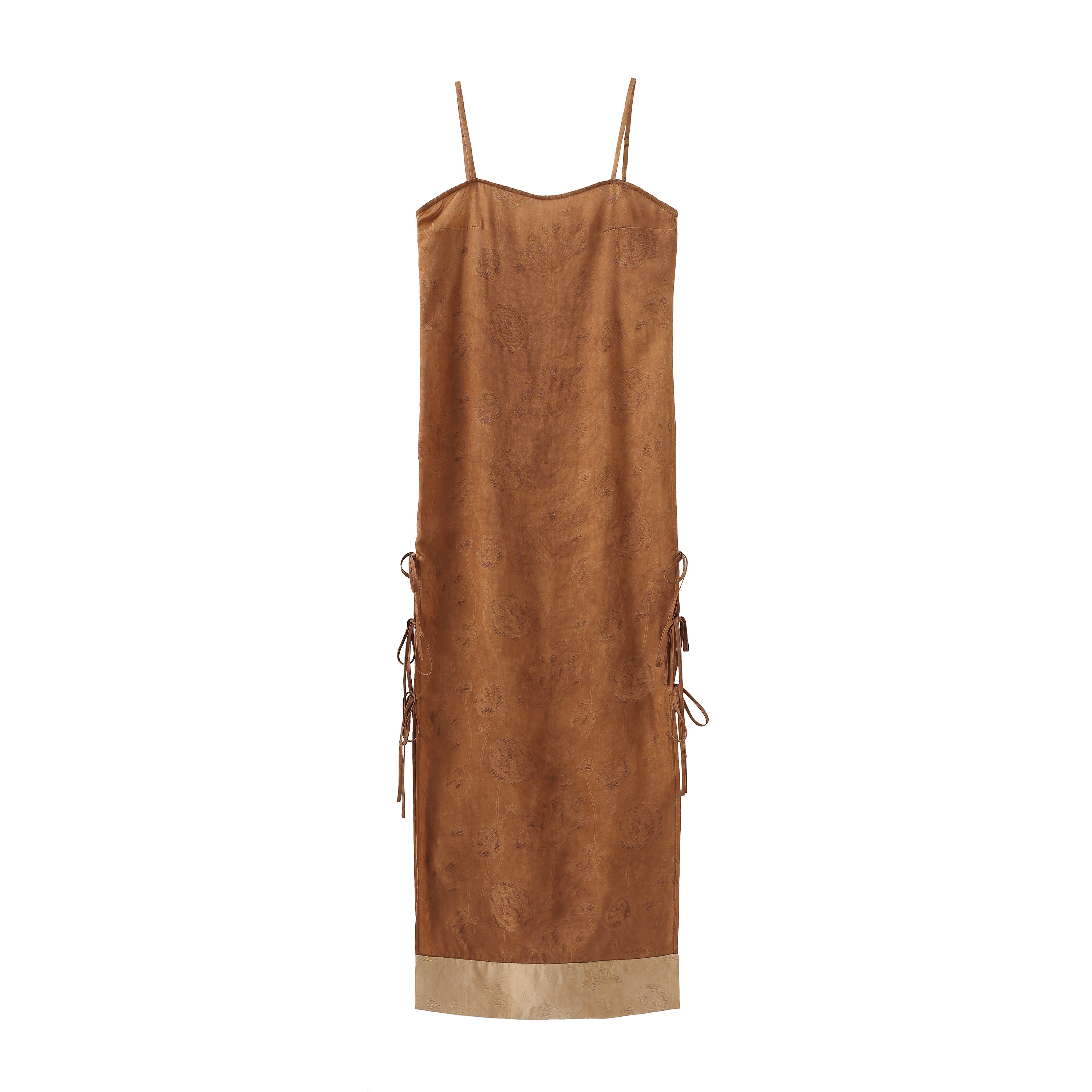 Caramel rose fragrant cloud gauze suspender skirt