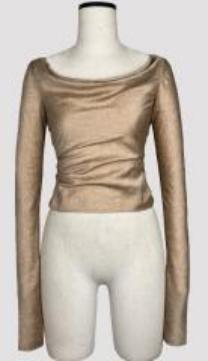 Swing collar slim fit vest gold - Image 1
