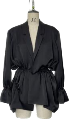 Loose waisted jacket black