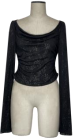 cowl neck sweater black - Image 1