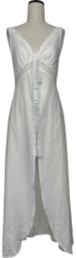 Lace splicing wrap embroidery hollow metal button cardigan long top white