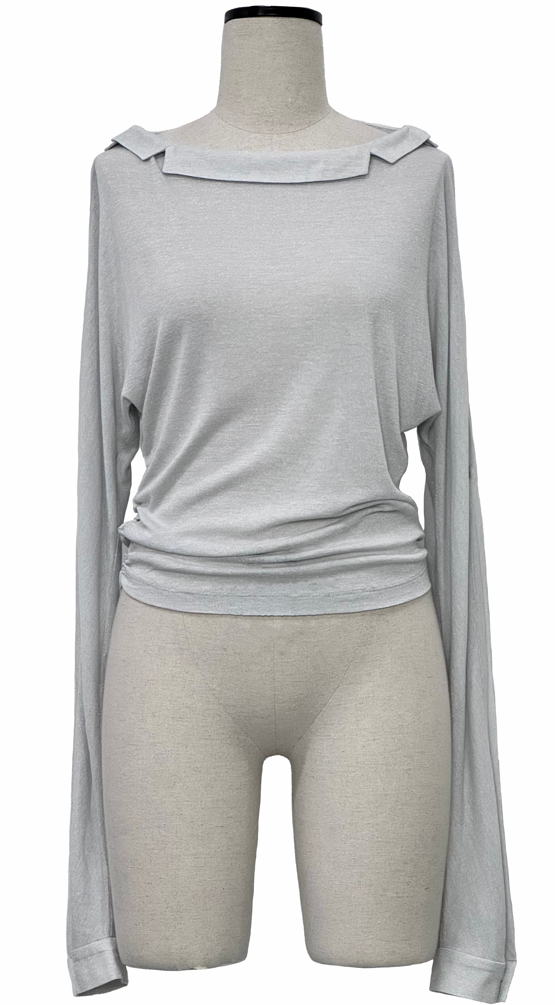 Hollow sleeve knitted top