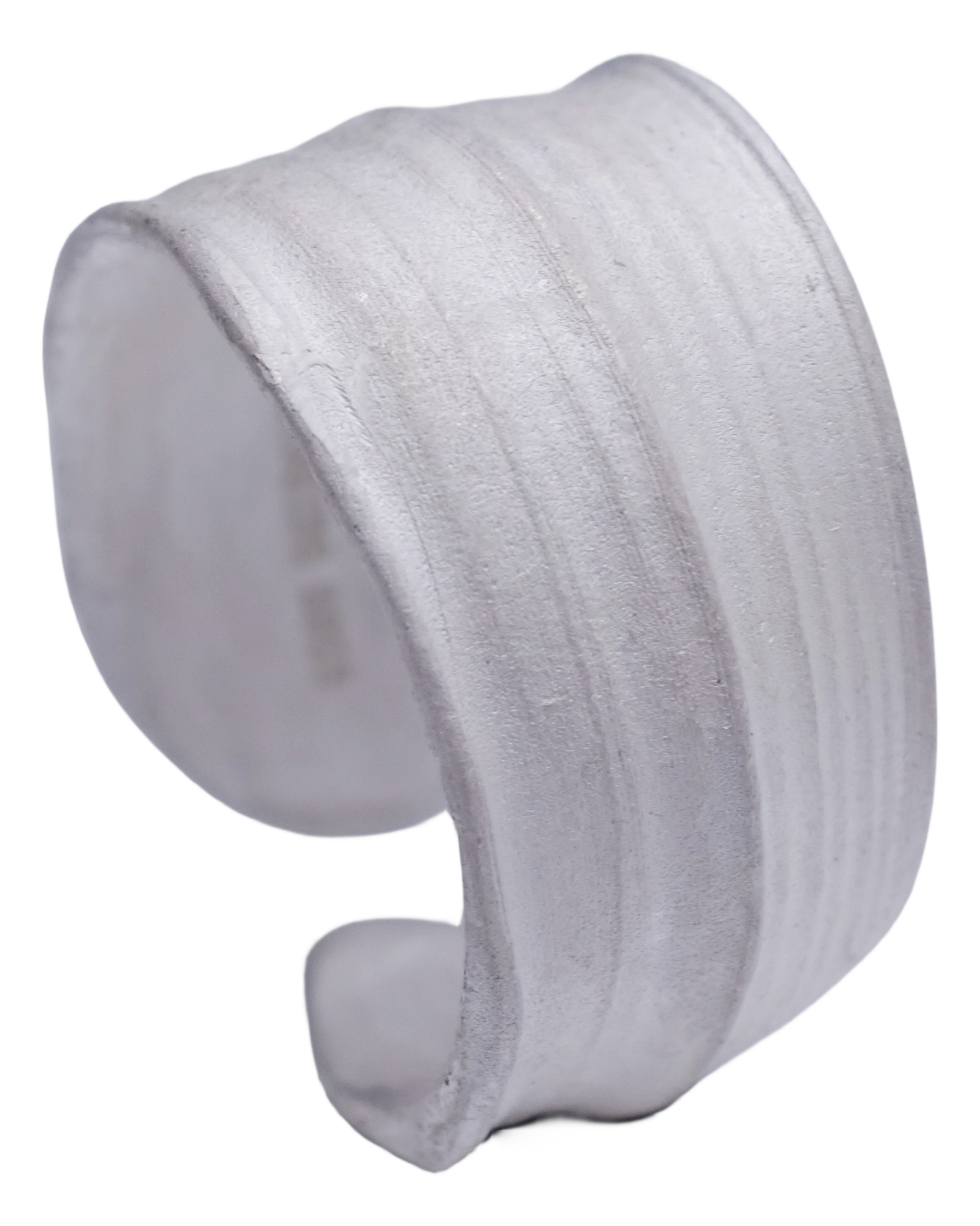 Bamboo clear ring white - Image 1