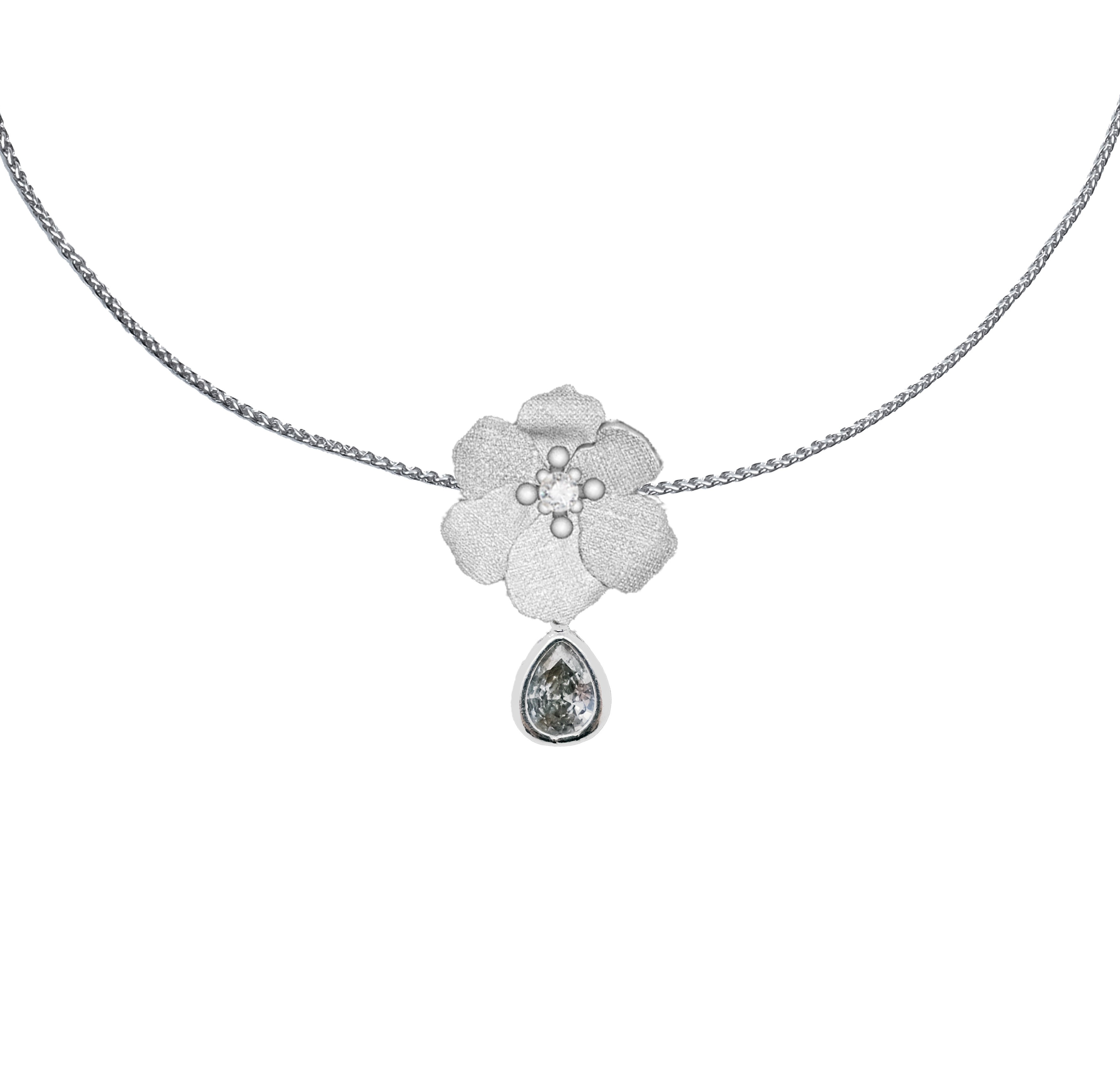 Woven core chain white - Image 1