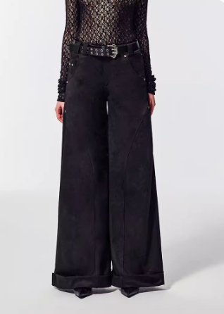 Silhouette suit pants black