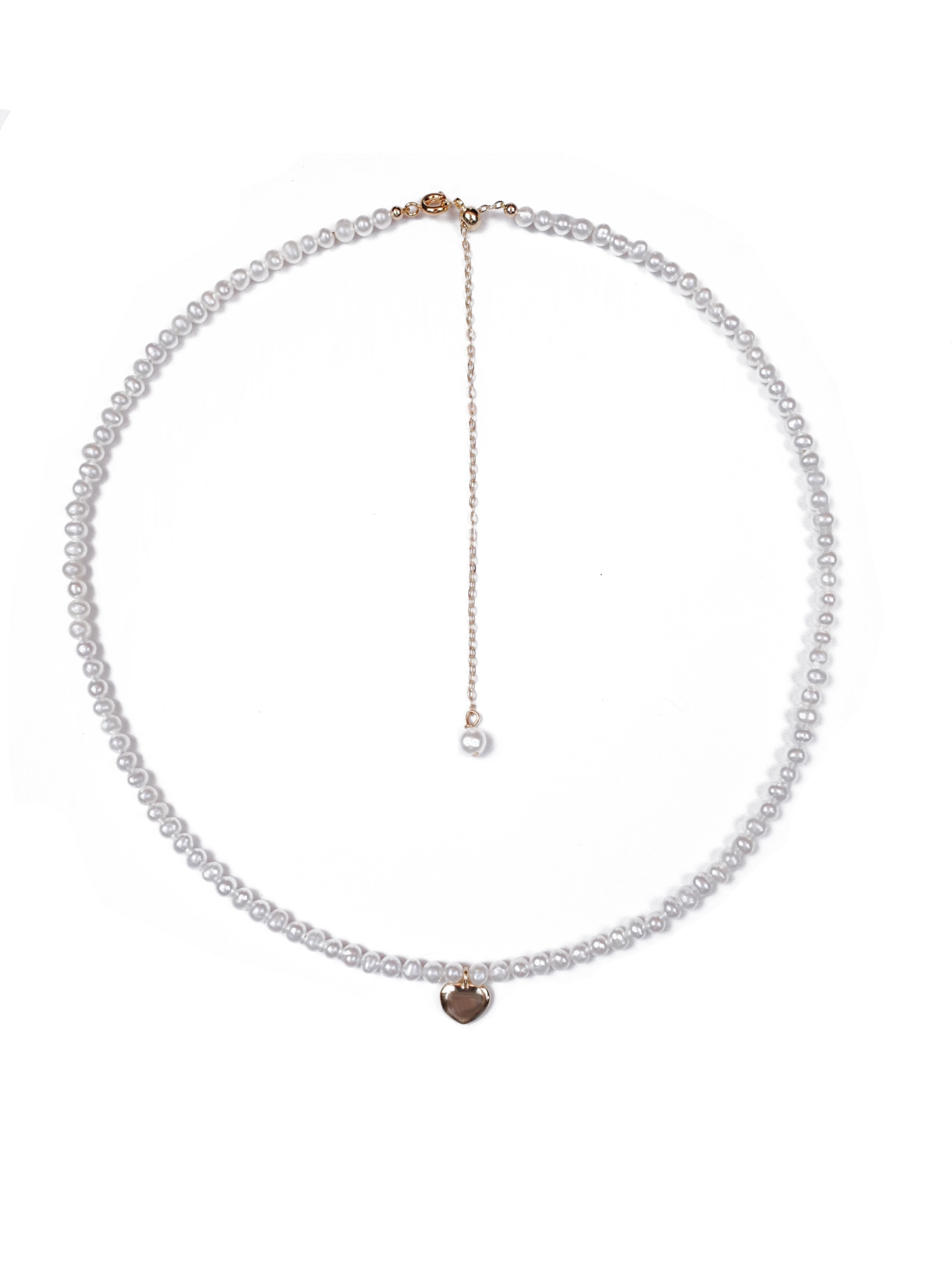 Versatile love natural pearl necklace (adjustable length)