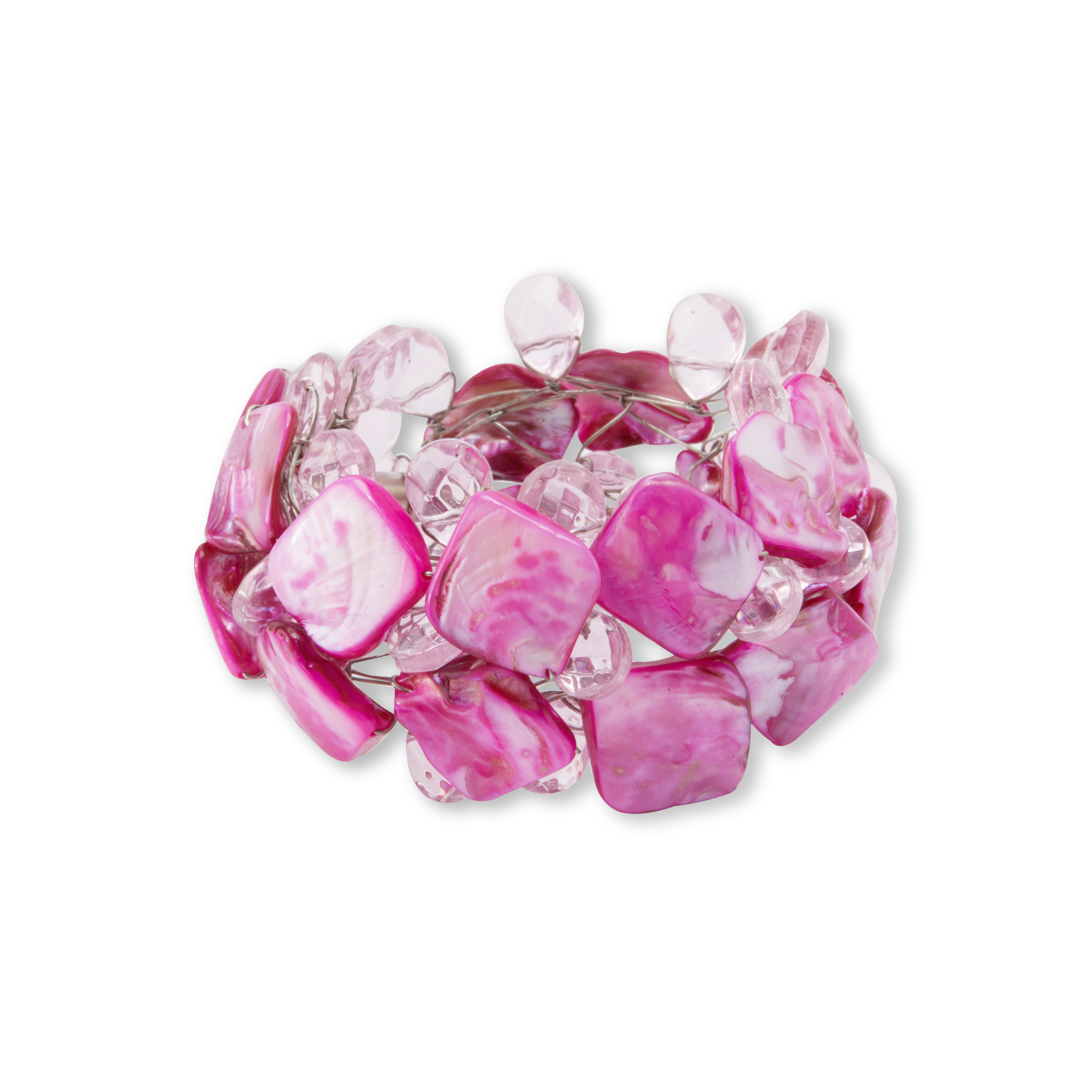 Hand-woven mother-of-pearl bracelet - Image 1