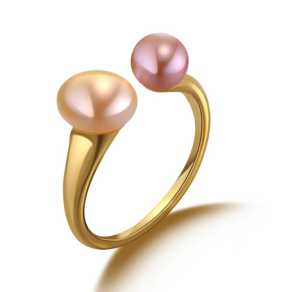 Two-way pearl ring