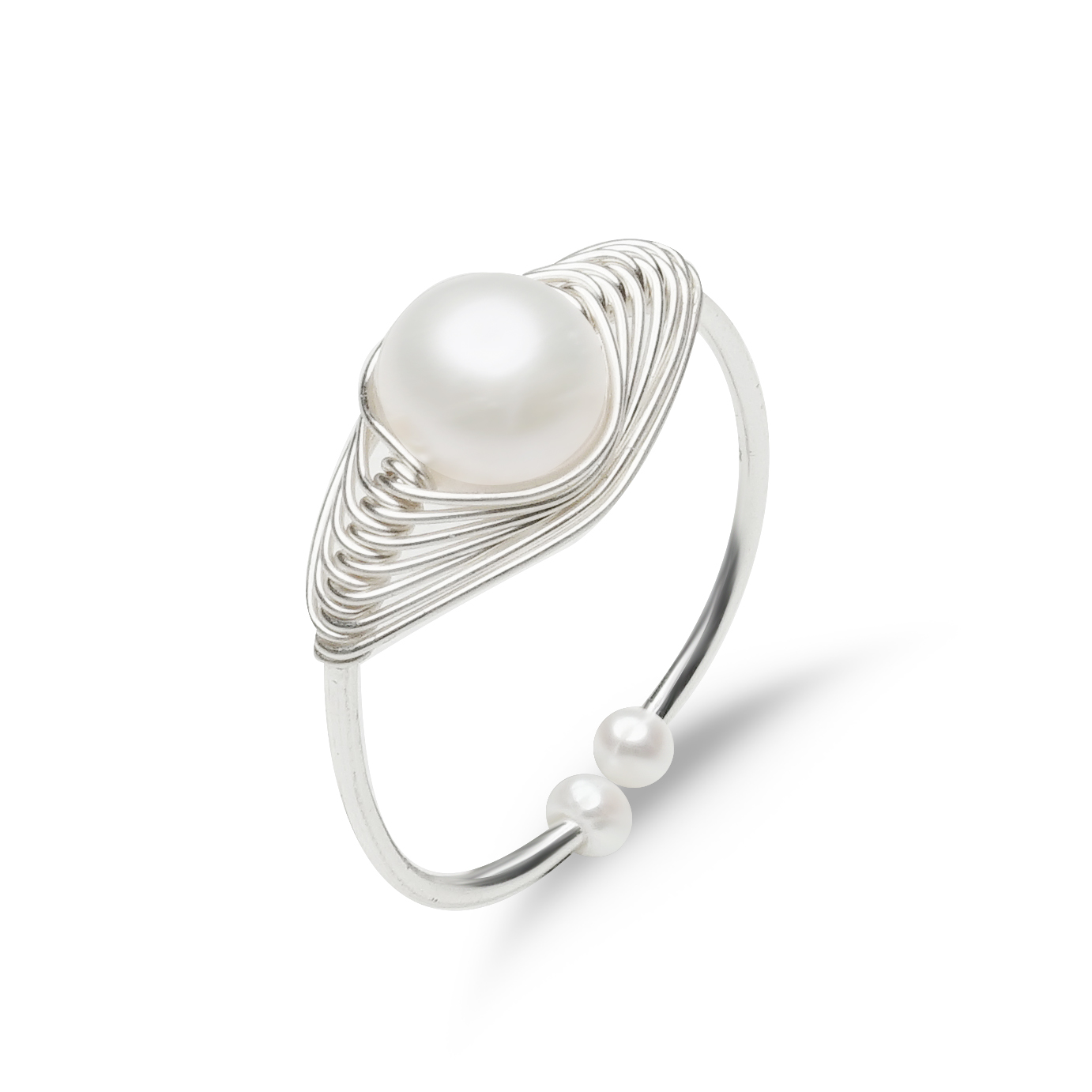 Mermaid Princess Adjustable Ring (Silver) - Image 1