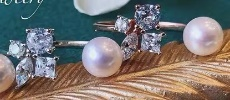 Light luxury natural pearl ring (gold) - Image 1