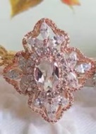 Bai Fumei Ring (medium and large) square