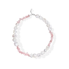 Crystal Love Baroque Pearl Necklace