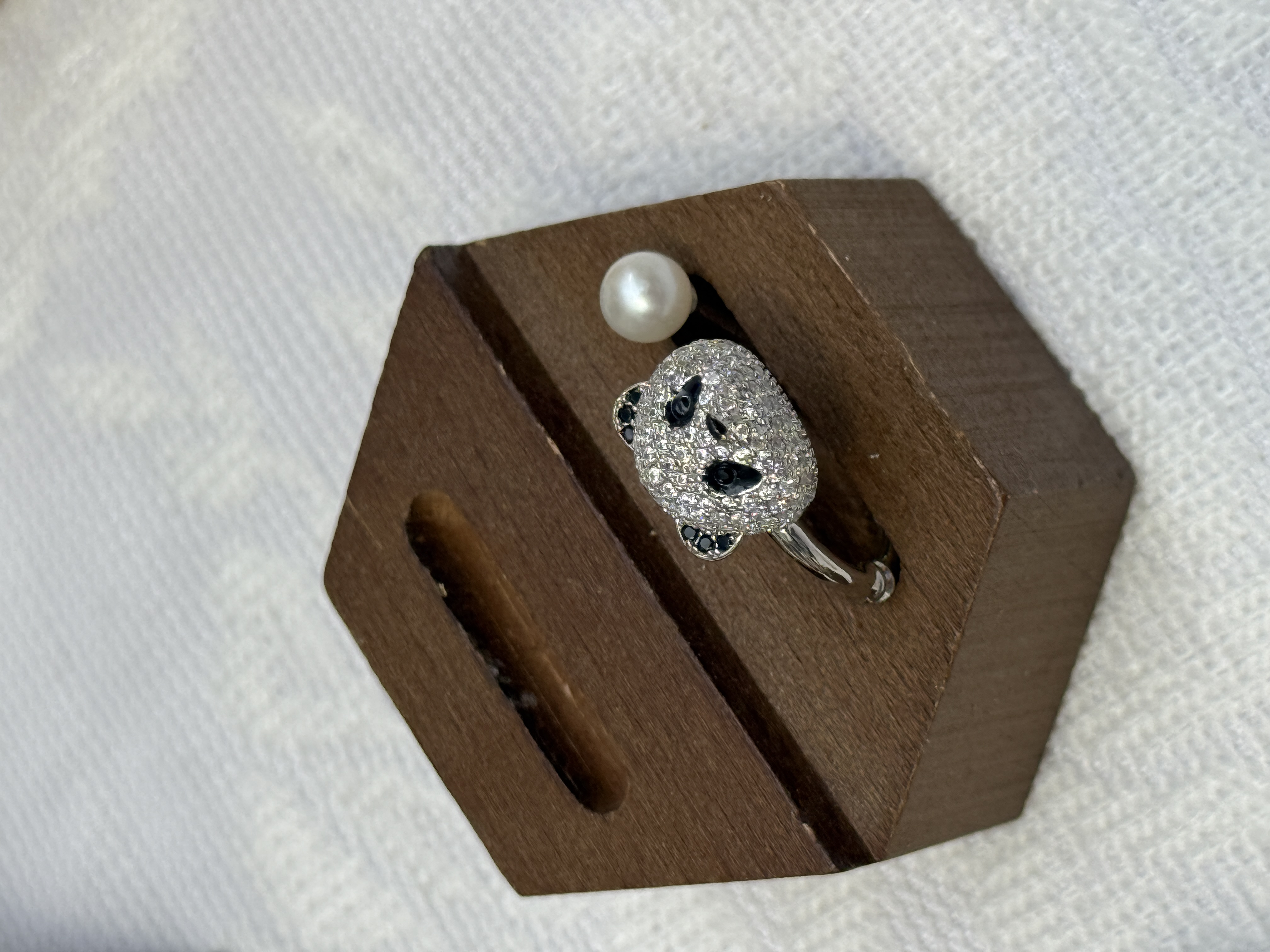 Panda Pearl Ring