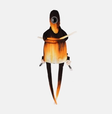 Fire gradient big alien (single eye)