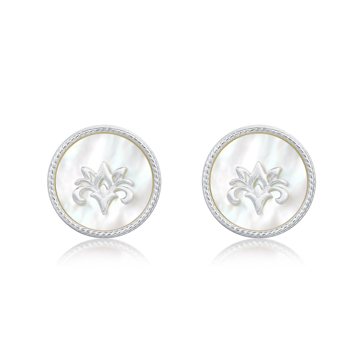 White Fritillary Honeysuckle Earrings