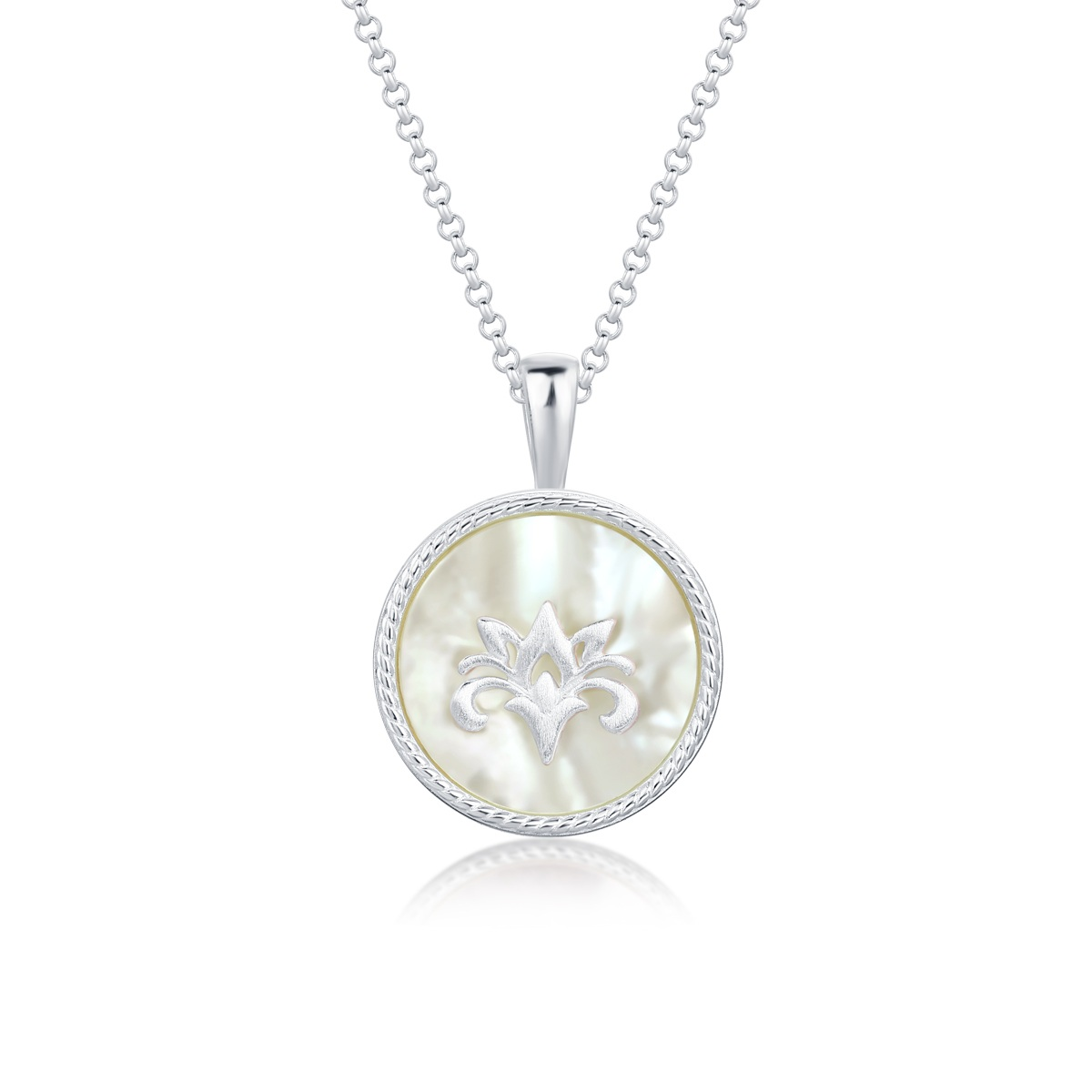 White Fritillary Honeysuckle Necklace