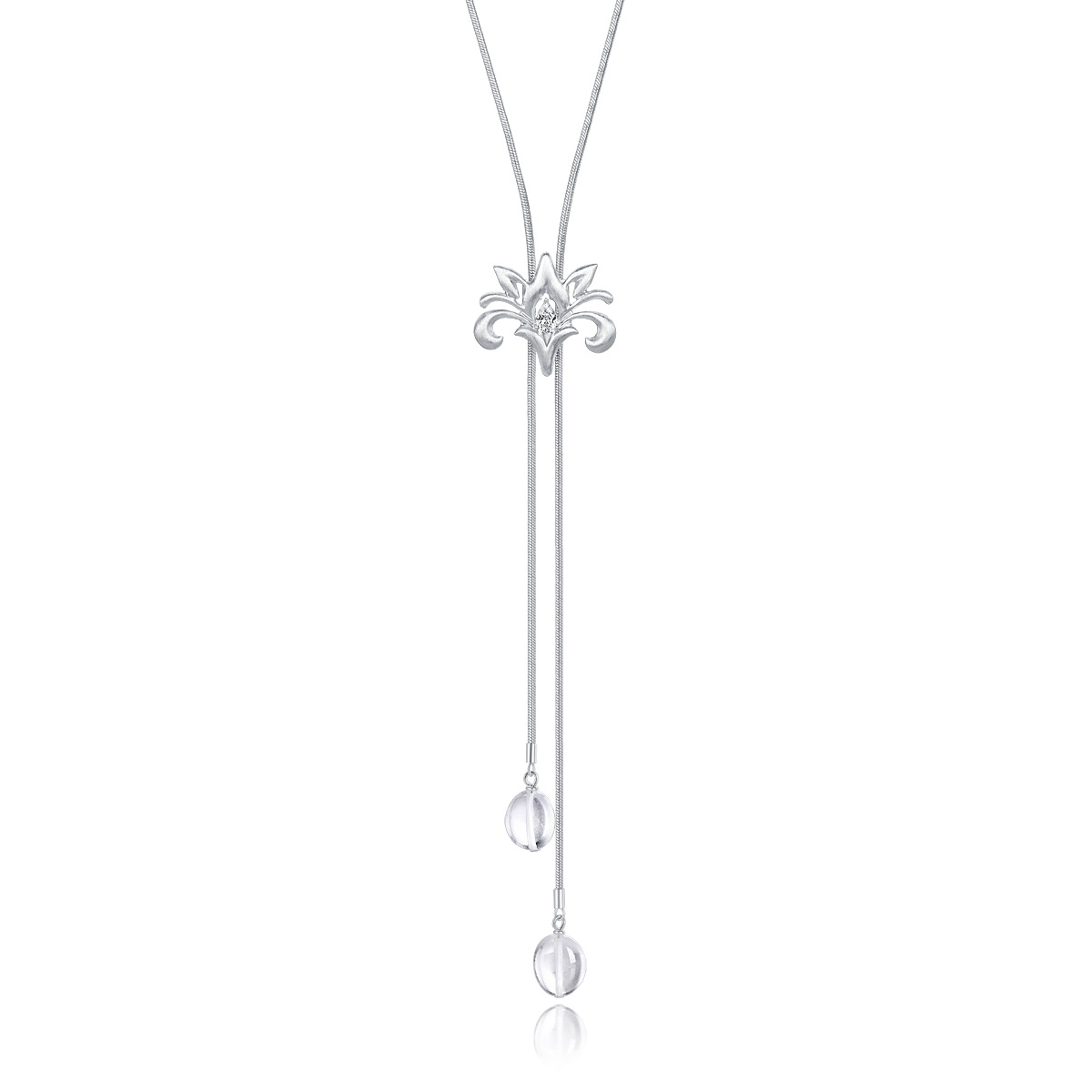 Honeysuckle bow tie necklace