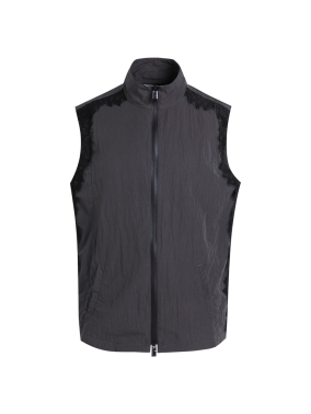 dark lace
Zipper stand collar vest black
