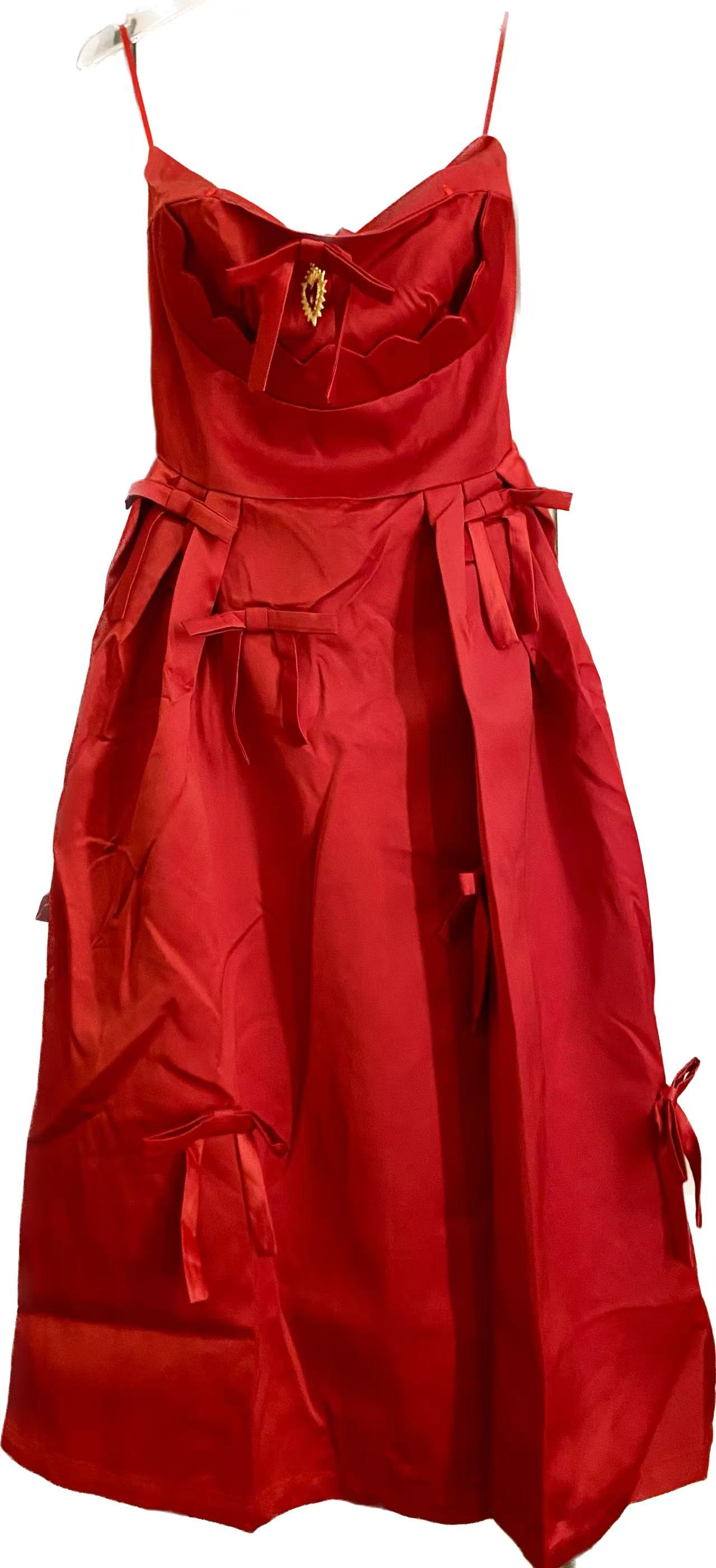 Love bow tube top dress