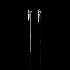 Snake Charming Horse Eye Zirconium Earrings-Silver DR MQ EARRING-S