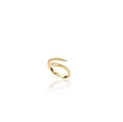 Snake charm combination ring-gold