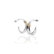 Gemini large C hoop earrings