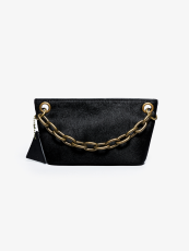 Mini Pebble Bag heavy chain diamond bag⿊