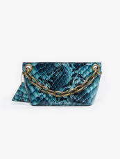 Mini Pebble Bag Heavy Chain Diamond Bag Blue
