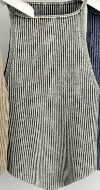 Denim green vest - Image 1