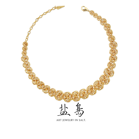 Qionghua Series Flower Necklace Gold - Image 1