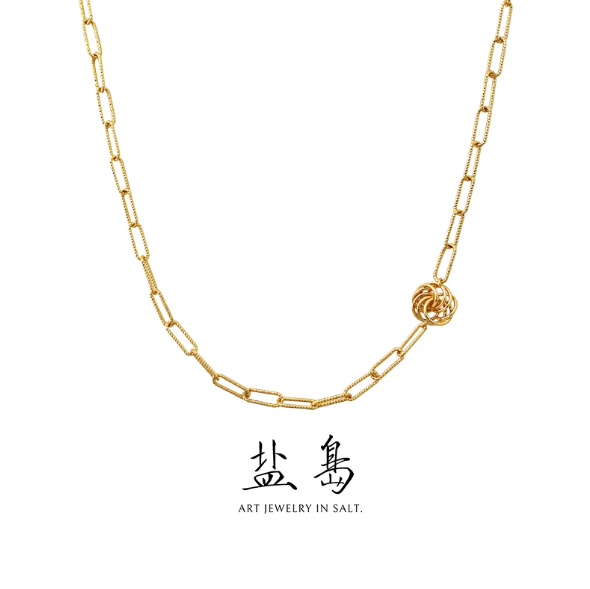 Qionghua series single flower necklace gold