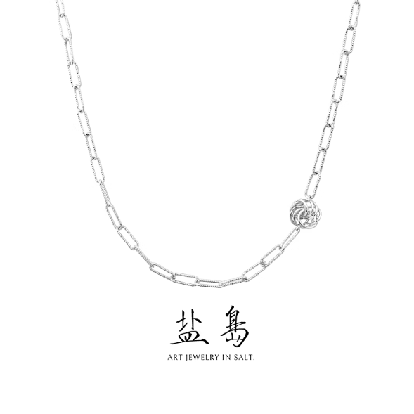 Qionghua series single flower necklace white gold