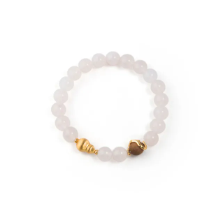 Gourd Series Gourd Beaded Bracelet Golden White Agate