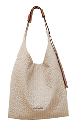 Le Crepon Canvas Pancake HOBO Light Khaki