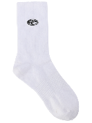 ego fetch embroidered socks white
