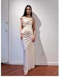 White sculptural long skirt