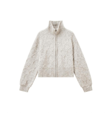 Sequined mohair jacket gray