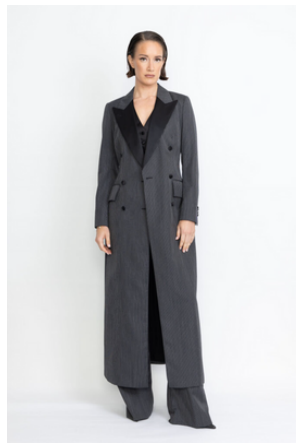 Gray long coat