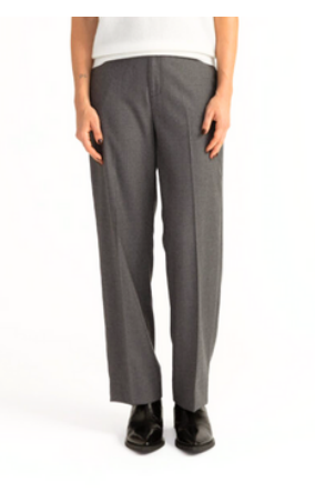 gray trousers