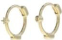 Asymmetrical solitaire diamond earrings (pair) gold