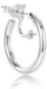 Dislocated Hidden Diamond Two-Wear Single Metal Earring (Small Size) Silver