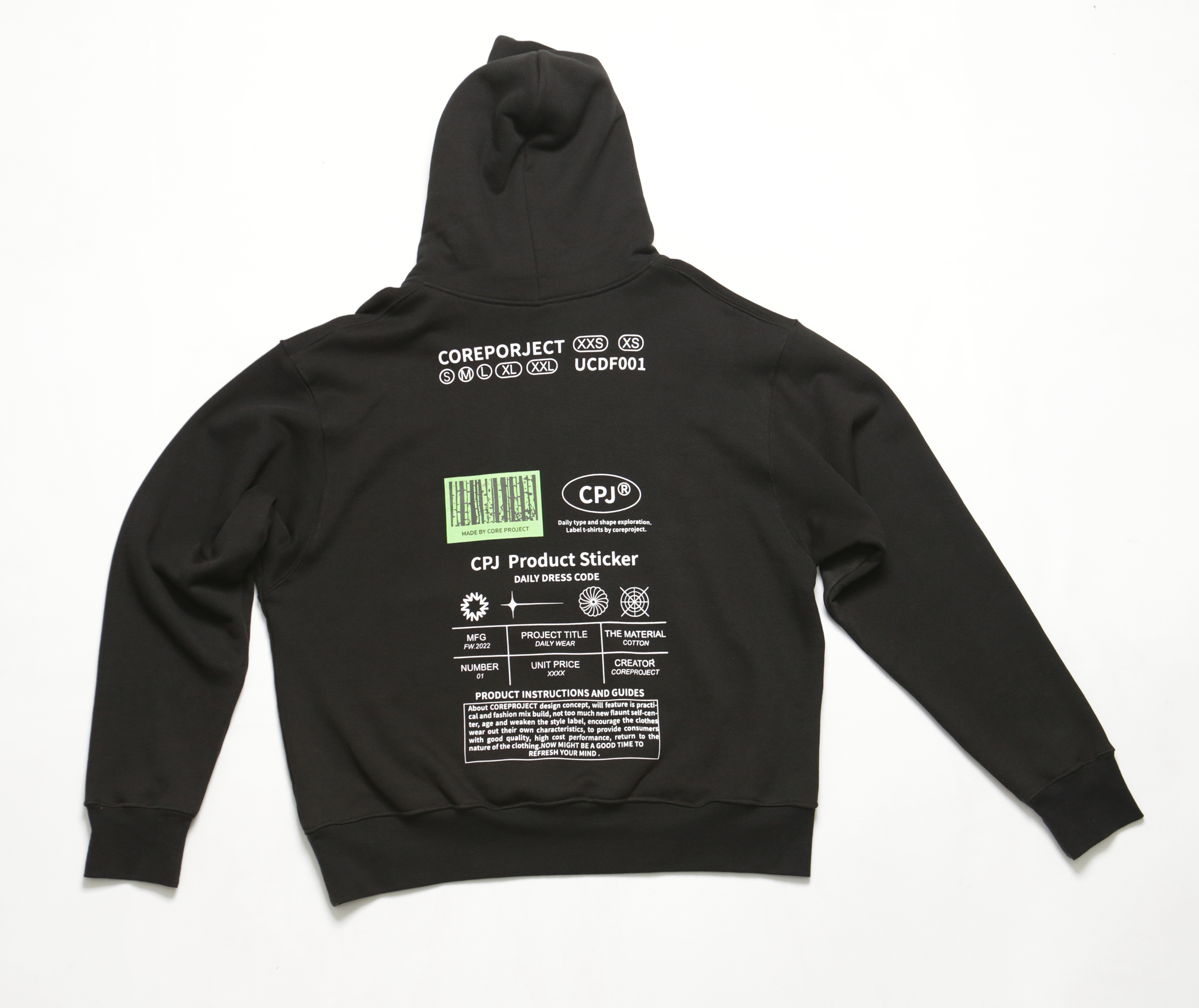 Epigenetic hoodie black