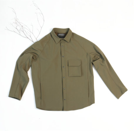 Urban outdoor functional splash-proof shirt brown
