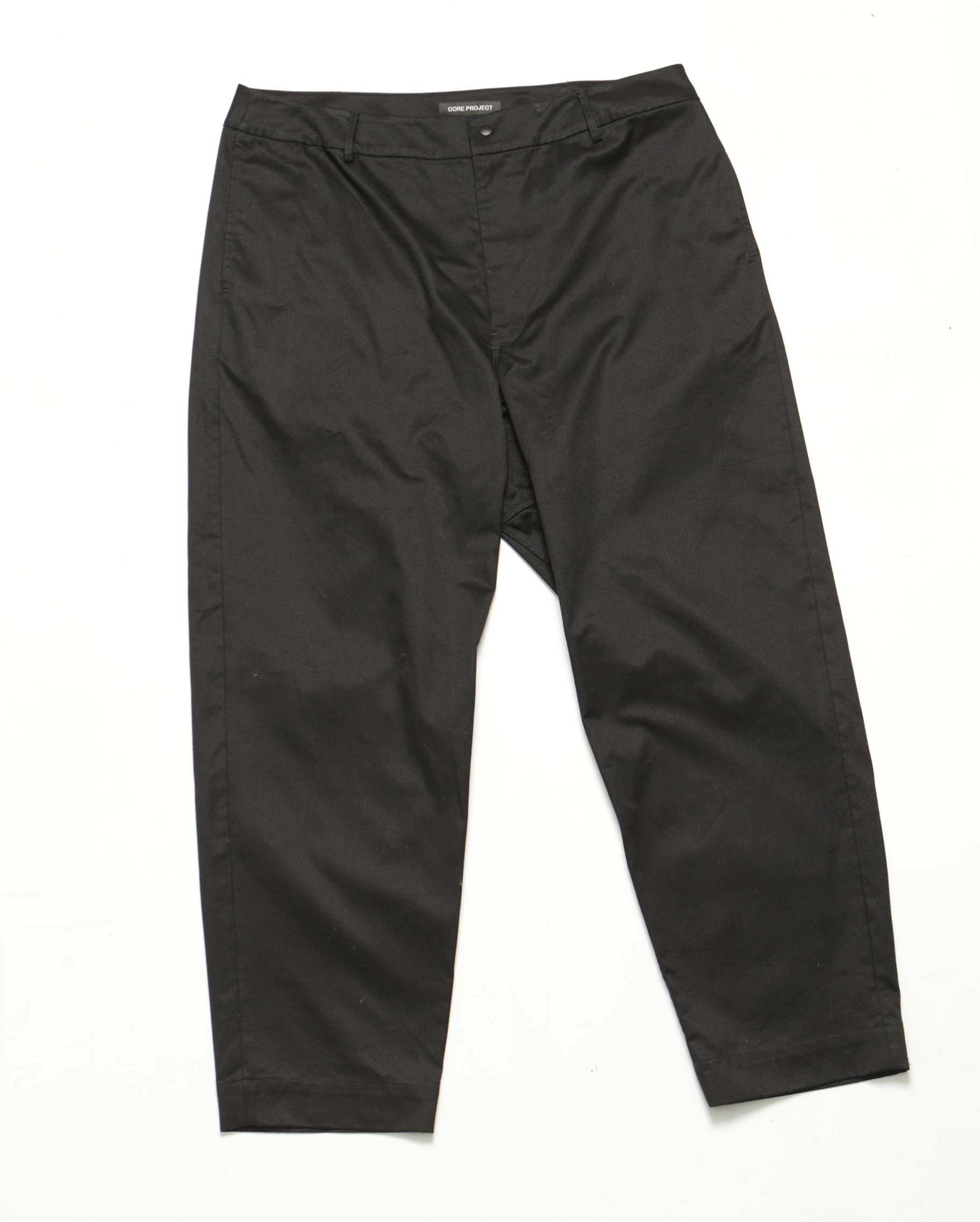 Tailored patchwork casual pants black