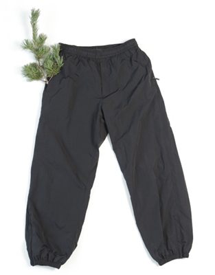 Memory fabric functional cuffed pants black