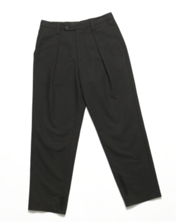 Classic straight casual trousers black